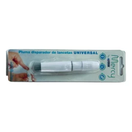Pluma Disparadora P/ Toma Glucosa En La Sangre Hergom Mercy Color Blanco