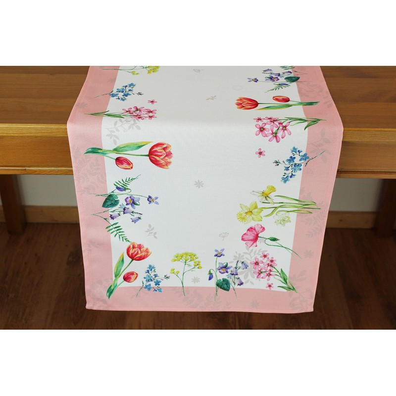 Kamaca Table Runner Flower Meadow High-Quality Print Motif Eyecatcher in