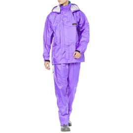 Black kurodaruma Rainwear Top and Bottom Set Purple k3250 , , ,