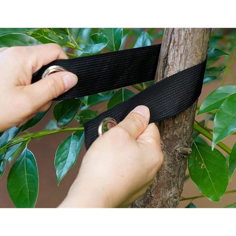 GOLOVENLD 4Pcs Windproof Tree Belt Nylon Fixed Strap Garden Fixing