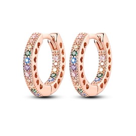 KUNSIR 925 Silver Earrings Womenz Hoop Earrings Hypoallergenic 1 Pair Bright Star River Earrings Best Gift for Women 14k Gold Earrings