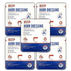 5 Pack 10x10cm Medical Hydrogel Burn Gel Dressing Bandage Patch For Wound Care