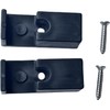 1 3/4 Wide Shower Door Wall Jamb Bumper Guide Black