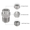 uxcell 4Pcs Pressure Washer Tip 1/4" Male NPT Threaded Spray