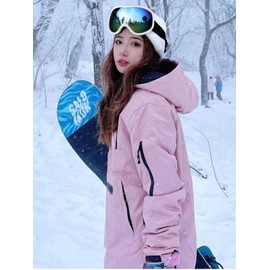 Dual Anti-Fog Spherical Ski Goggles: Unisex Outdoor Ski Glasses with UV Protection and Robust Anti-Fog Lenses (Ice Blue)