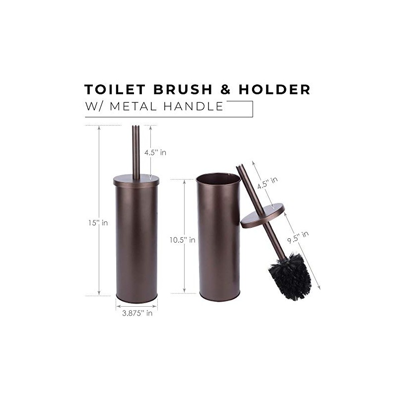 JS Jackson Supplies Sleek - Escobilla de baño con mango