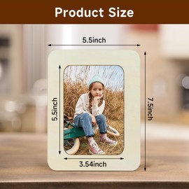 ADKYSL 20PCS Wooden Picture Frames for Crafts, 4 x 6 Inch DIY Wood Picture Frames Unfinished Standing Photo Frames, Wooden Photo Frames for Crafts, Painting, Arts Projects