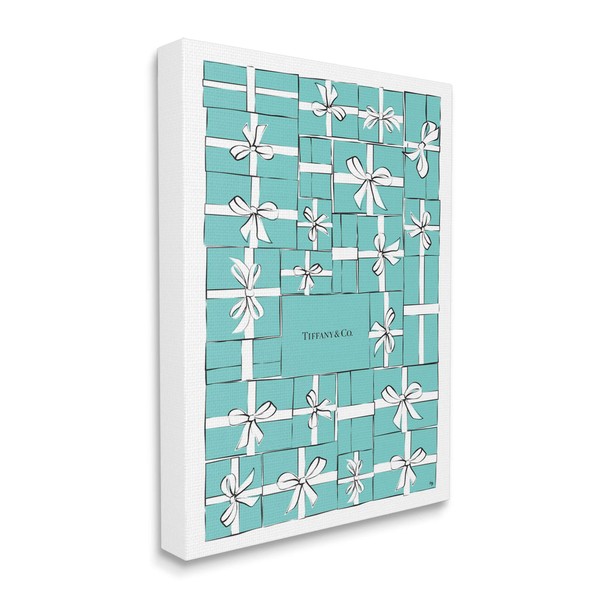 Stupell Industries Fashion Stacked Designer Gift Boxes and Bows, Design