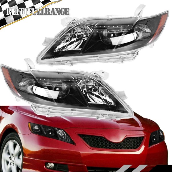refitfullrange For 2007 2008 2009 Toyota Camry Headlights Headlamps Assembly