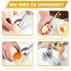 Edelstahl Eierköpfer Set, Eieröffner Werkzeug, Eierschneider, Eierpiekser, Eierlocher, Eierstecher Eipicker,