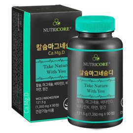 Nutricore Calcium Magnesium D, 90 tablets, 1 pack / 뉴트리코어 칼슘마그네슘디, 90정, 1개