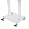 Rolling Acrylic Podium Stand Adjustable Podium Lectern Stand with Lockable