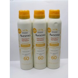 AVEENO SUNSCREEN WEIGHTLESS SPRAY SPF 60 5 OZ DETAILS (LOT 3)