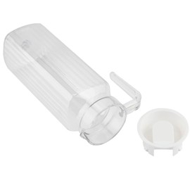 Fridge Door Drinks, 1100ml Acrylic Transparent Bottle Striped Water Ice Cold Jug with Lid for Bar Home (1100ml)