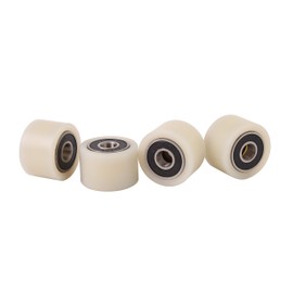 Smart Machines 4 x Nylon Polyamide Wheels 30mm Diameter 20mm Wide 8mm Thick Precision Machined