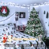 Ccinny 500 LED 25 FT Cluster Lights, White Christmas Tree