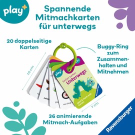Ravensburger Play+ Spiel und Mach mit! Cards: Search for Things on the Go - Activity Cards for Toddlers from 18 Months, Toys from 18 Months, Educational Toy - Play Plus - 12034054
