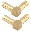 Zorfeter 2 Pack Brass Hose Barb Fitting 3/8" x 3/8"