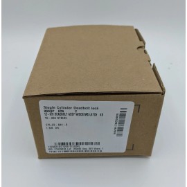 Schlage B660P Single Cylinder Deadbolt (626-Satin chromium plated) w/ Primus CP - B660P - Primus w/2 Keys