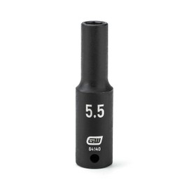 GEARWRENCH 1/4" Drive 6 Point Deep Impact Metric Socket 5.5mm - 84140