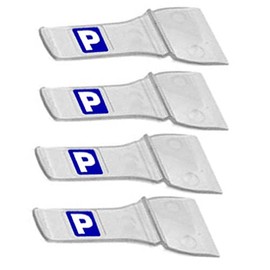 Family Motoring & Leisure 4 x Car Windscreen Parking Ticket Permit Pass Holder Clip (4 Pack)