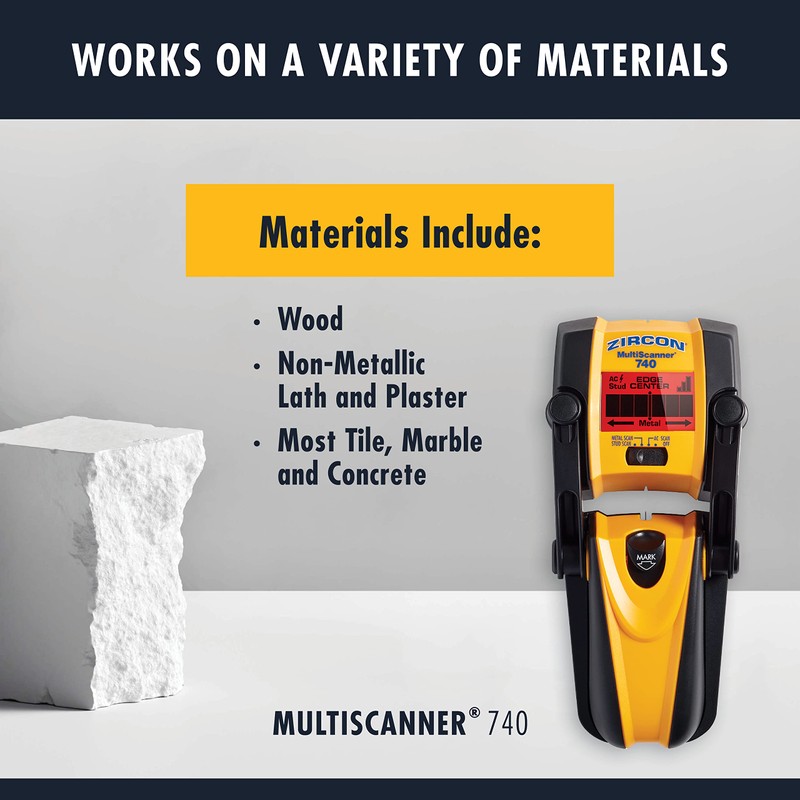 Zircon MultiScanner 740 Electronic Wall Scanner with Built-In Erasable Wall