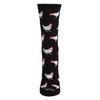 MeMoi Chickens Rayon Blend Crew Socks Medium Gray Heather One