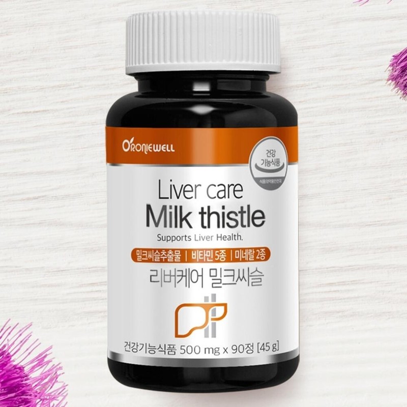 Milk Thistle Benefits Silymarin Liver Care 4 Pieces / 밀크씨슬
