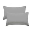 Pillow Cases 2 Pack Charcoal Pillow Covers 50X75CM Hotel Quality