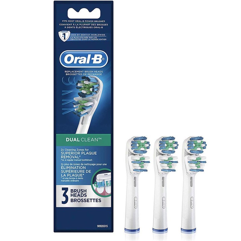 Oral B Dual Clean Brush Heads, 3 Count - 2