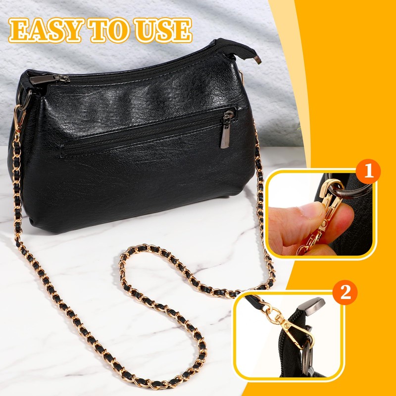MBAIYO Metal Bag Chain Strap, 47'' Wallet Chain Strap Replacement