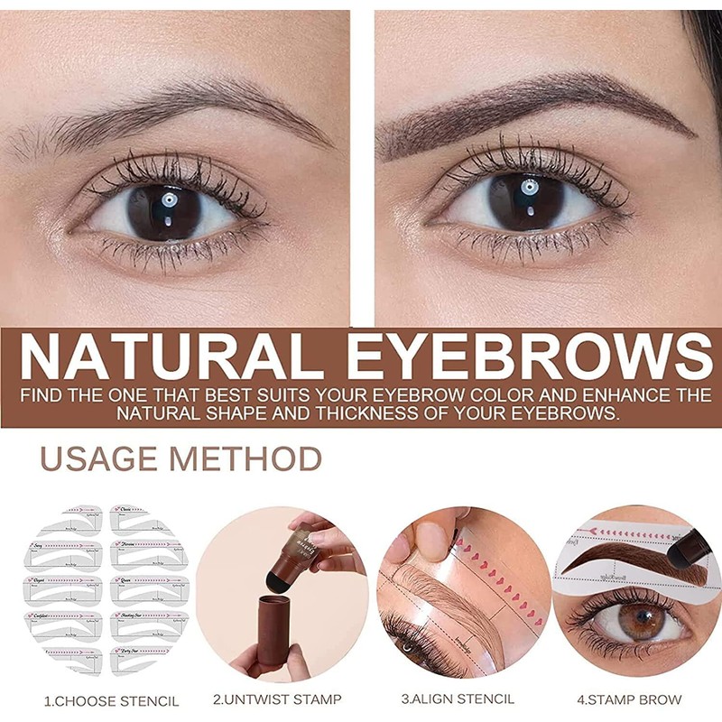 Eyebrow Stamp Waterproof, Eyebrow Stamp Kit, Eyebrow Stencil Design Kit,