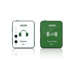 In-Ear Monitor Wireless System Transmitter and Beltpack Receiver Auto Pairing for Studio/Band Rehearsal and Live Performance Wireless IEM System (Transmitter + Receiver Green)