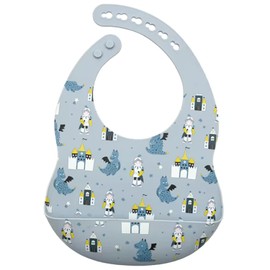LuluLittles Mixed Prince Castle Prints - Silicone Baby Bibs