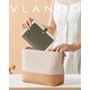Vlando Travel Jewelry Organizer Case,Leather Jewelry Storage Book Ring Binder