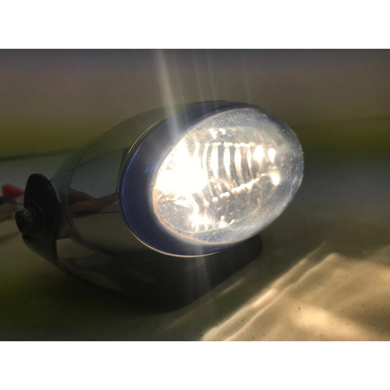 1clickautoacc 4" UNIVERSAL FOG LIGHT BLUE GLASS LENS ULTRA WHITE