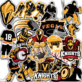 20 PCS Vegas American Golden Knights Hockey Stickers for Water Bottle, Laptop, Bicycle, Computer, Motorcycle, Travel Case, Car Decal Decoration Sticker