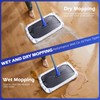 Masthome Microfiber Mop,Large Surface Flat Mop with 5 Reusable Pads,Hardwood