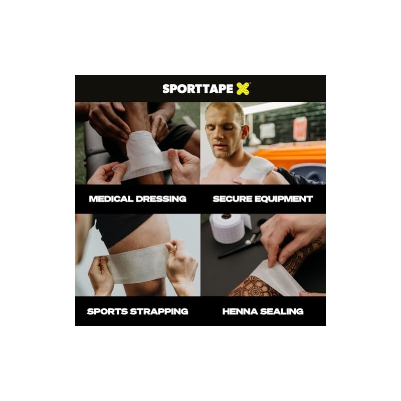 SPORTTAPE Fixation Tape - 10cm x 10m | Non-Woven Dressing