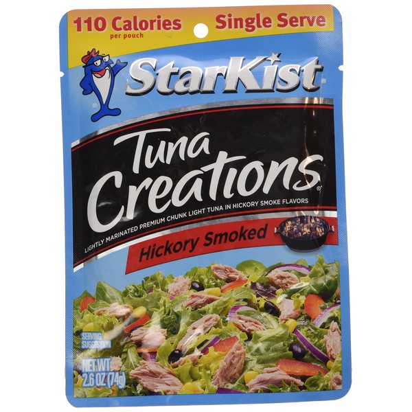 Starkist Tuna Creations, Hickory Smoked, Single Serve 2.6-Ounce Pouch (Pack of 6)