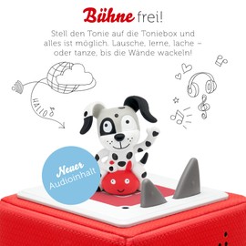 tonies Hearing Figure for Toniebox, Favourite Children's Songs - Play and Motion Songs 2, Children's Songs for Children from 3 Years, Playing Time Approx. 49 Minutes