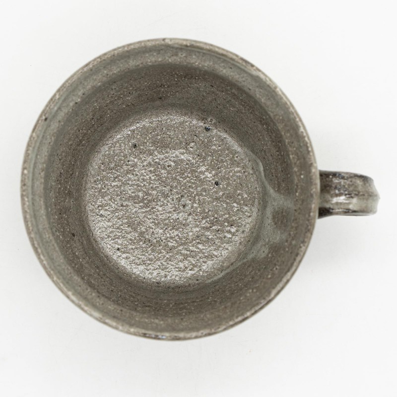 Marui MR-3-4415 Shigaraki Ware Loofah Soup Cup, Capacity Approx. 11.8