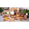 Verano Spanish Ceramics Tunisian Olive Wood Honey Drizzler & Pot
