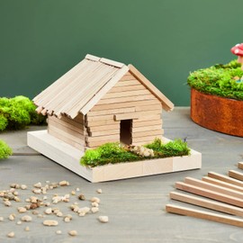 Bright Creations 25 Pack Square Wooden Dowels for Crafting, Unfinished Hardwood Sticks for DIY Supplies (1/4 x 12 Inch)