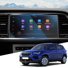 WEIPIN 9,2 zoll Navigation Panzerglas Schutzfolie für Seat Ateca FR 2021 2022 2023, Gehärtete glas Schutzfolie für Ateca Zubehör Passend mit aus 9H Kratzfest