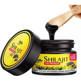 KITIVE Pure Himalayan Shilajit Resin, 600mg, 85+ Trace Minerals, Immune Support, Energy