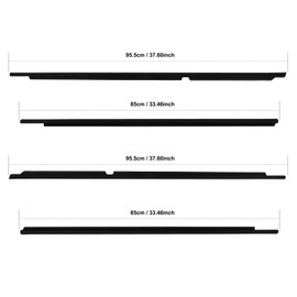 OCPTY 4PCS Car Outer Door Window Molding Trim Weatherstrip Window Seal Compatible with 2001-2005 For Lexus IS300 3.0L, Replace 75710-53011, 75720-53011, 75730-53011, 75740-53011