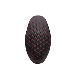 Motorcycle Scooter Seat Cover Seat Anti-Slip Cushion 3D Leather Motorcycle Seat Cover Cushion Waterproof Breathable Fashion Motorcycle Cover Protector (Black XXL)