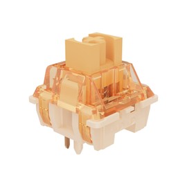 FLAMING SKOUL ZYZ - Pre Lubed Linear Silent Keyboard Switches 5Pin for RGB SMD MX Mechanical Keyboards Switches (Shepherd - Knock, 35 PCS)