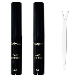 Darkness Four Seasons Eyelash Adhesive 5ml, Black, 2 Pieces / 다크니스 포시즌 속눈썹 접착제 5ml, 검정, 2개